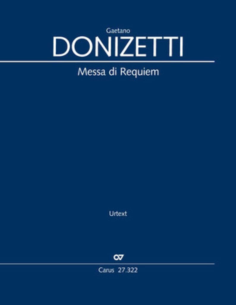 Messa di Requiem - Score DONIZETTI Partition Grand format