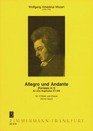 Allegro Und Andante, Kv 608 - 2 Flûtes-Piano MOZART Partition Trios