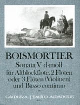 Sonata Nr. 5 d-moll - Altblockflöte 2 Flöten u. BC - BOISMORTIER