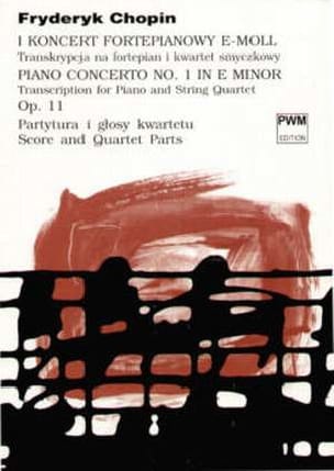 Concerto Piano n° 1 e minor op. 11 - String quartet piano - Score + Parts