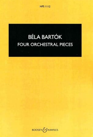 Four orchestral pieces, op. 12 BARTOK Partition Grand format