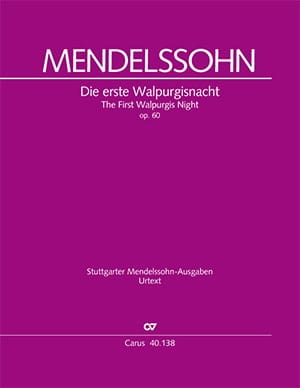 La première Nuit de Walpurgis - Score - Bartholdy Felix Mendelssohn