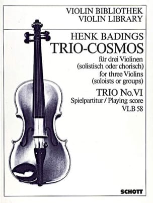 Trio Cosmos n° 6 Henk Badings Partition Violon