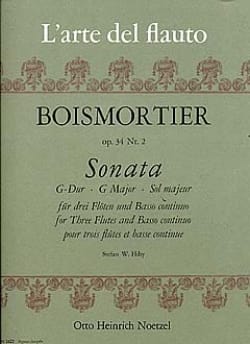 Sonata op. 34 n° 2 G-Dur - 3 Flöten u. BC - BOISMORTIER - Partition