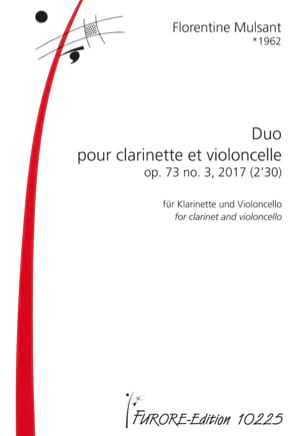 Duo - Clarinette et Violoncelle Florentine Mulsant Partition Duos