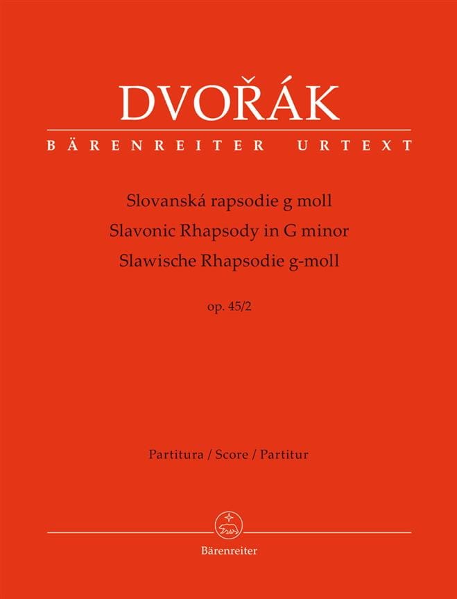 Rhapsodie Slave, opus 45 n° 2 - Conducteur - DVORAK - Partition