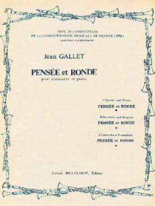 Pensée et Ronde - Jean Gallet - Partition - Clarinette