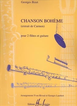 Chanson Bohème - Trio 2 Flûtes-Guitare BIZET Partition Trios