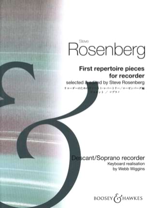 First repertoire pieces for soprano recorder and piano - Partition