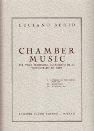 Chamber Music - BERIO - Partition