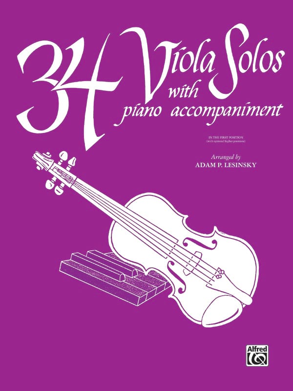 34 Viola Solos Adam P. Lesinsky Partition Alto