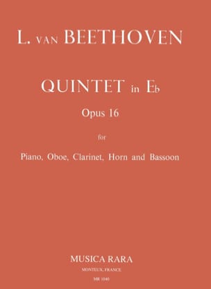 Quintette en Mi bémol, Opus 16 BEETHOVEN Partition Quintettes