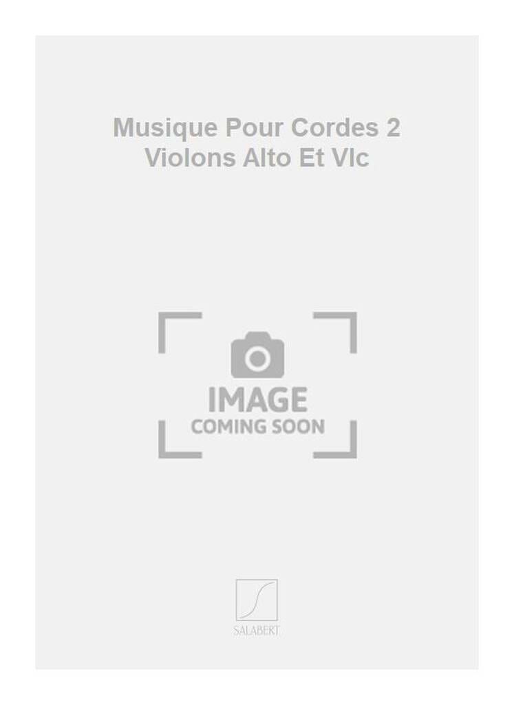 Musique Pour Cordes, opus 27 n° 2 - Constantin Silvestri - Partition