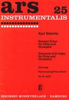 Konzert D-Dur - Flöte Klavier STAMITZ Partition Flûte traversière