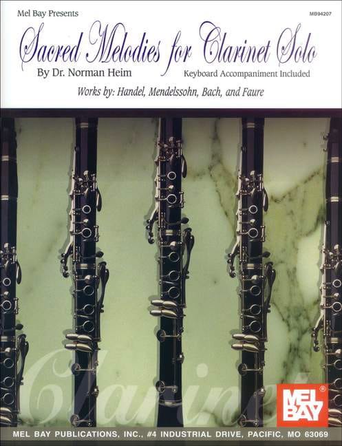 Sacred melodies for clarinet solo Norman Heim Partition Clarinette