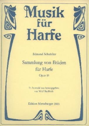 Sammlung von Etüden für Harpe op.18 Edmund Schuëcker Partition Harpe