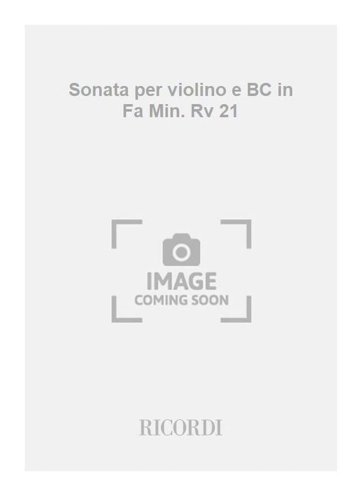 Sonate en Fa Maj. - F. 13 N° 38 - Partitura - VIVALDI - Partition