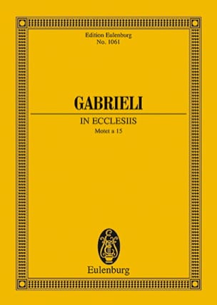 Symphoniae Sacrae Nr. 26 GABRIELI Partition Petit format