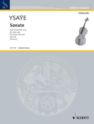 Sonate c-Moll op. 28 Eugène Ysaÿe Partition Violoncelle