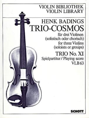 Trio-Cosmos n° 11 Henk Badings Partition Violon