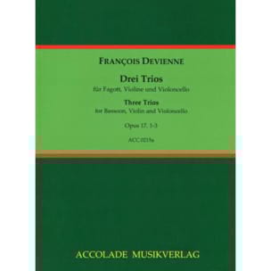 6 trios op. 17, n°1-3 DEVIENNE Partition Duos