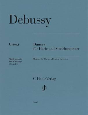 Parcourir les pages de Danses Sacrée et Profane - Matériel - DEBUSSY - Partition