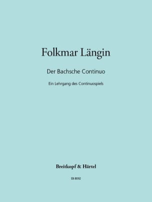 Der Bachsche Continuo Folkmar Längin Partition Violoncelle