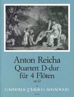 Quartett D-Dur op. 12 - 4 Flöten REICHA Partition Flûte traversière