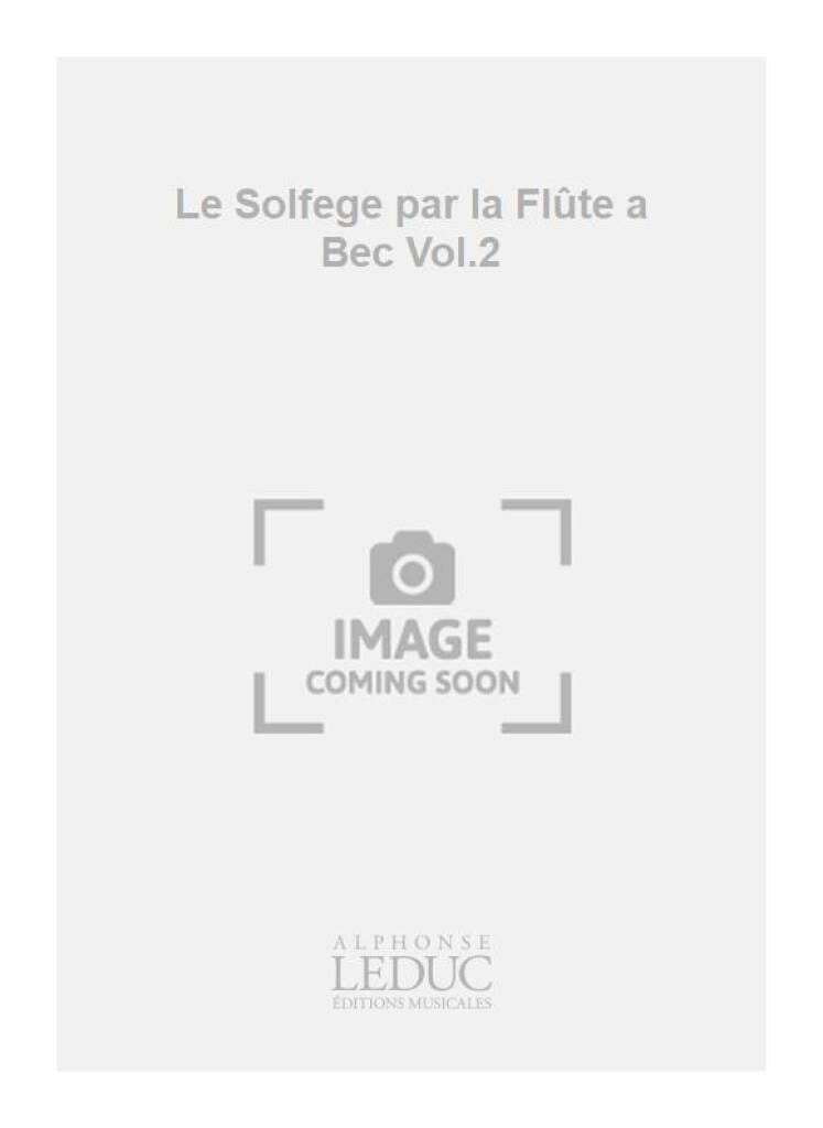 Solfège par la flûte à bec - 2ème année - Pierre Paubon - Partition