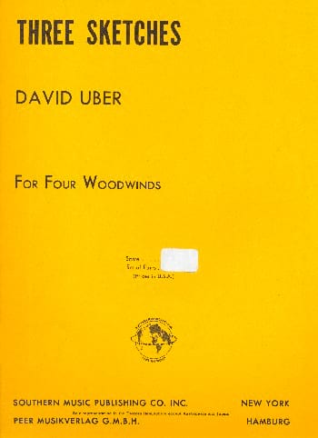 3 Sketches - 4 Flutes Parts David Uber Partition Flûte traversière