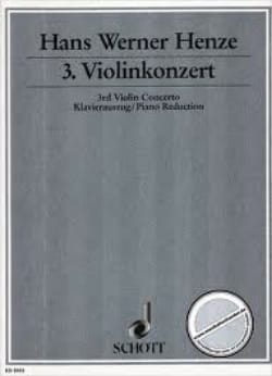 Violinkonzert Nr. 3 Hans Werner Henze Partition Violon