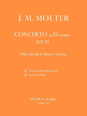 Concerto in G major H.S. 315 - Flute piano - Johann Melchior Molter