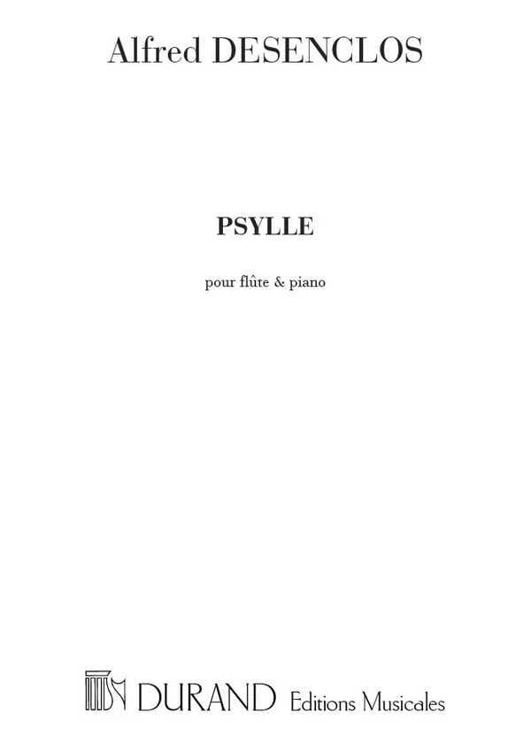 Psylle Alfred Desenclos Partition Flûte traversière
