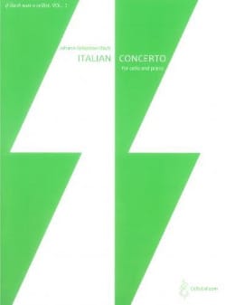 Concerto Italien BACH Partition Violoncelle