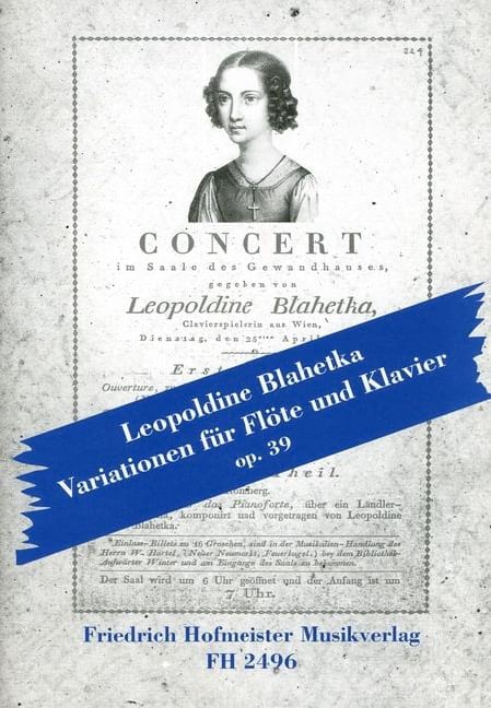 Variationen für Flöte und Klavier op. 39 - Leopoldine Blahetka