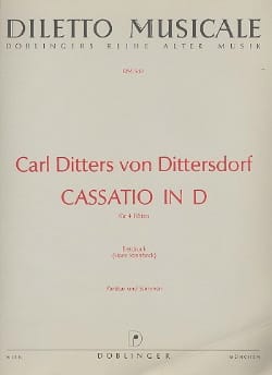 Cassatio in D - 4 Flöten - Carl Ditters von Dittersdorf - Partition