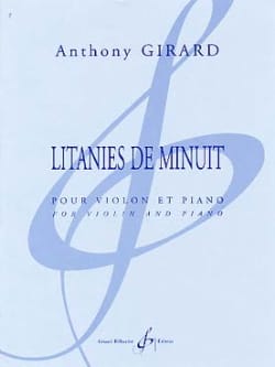 Litanies De Minuit Anthony Girard Partition Violon