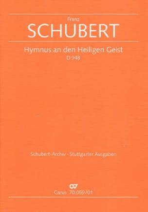 Hymnus an den Heiligen Geist D. 948 - Partitur - SCHUBERT - Partition