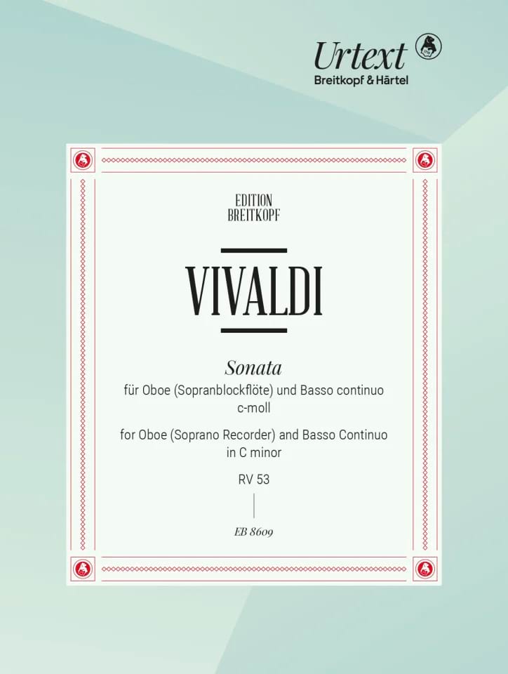 Sonata Rv 53 en Do Mineur VIVALDI Partition Hautbois