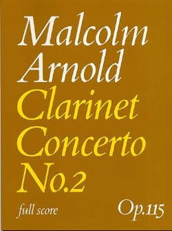Clarinet Concerto n° 2 op. 115 - Conducteur - Malcolm Arnold