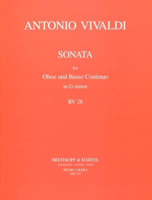 Sonate in g minor RV 28 - hautbois et Basse continue - VIVALDI