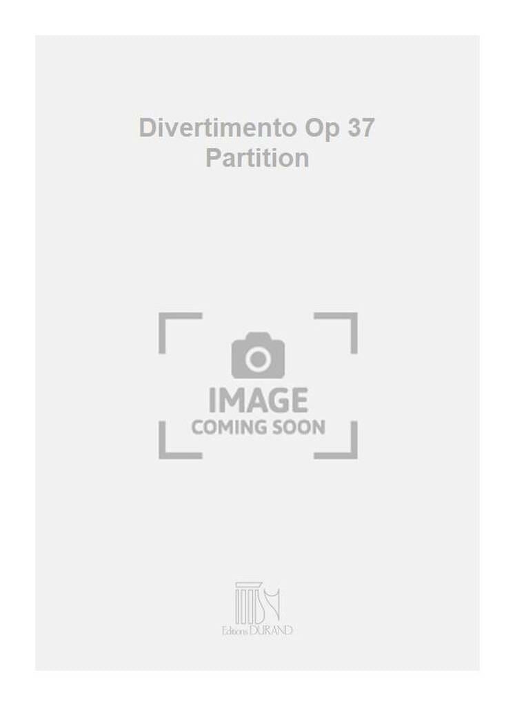 Divertimento op. 37 - Conducteur Nicolas Bacri Partition Grand format