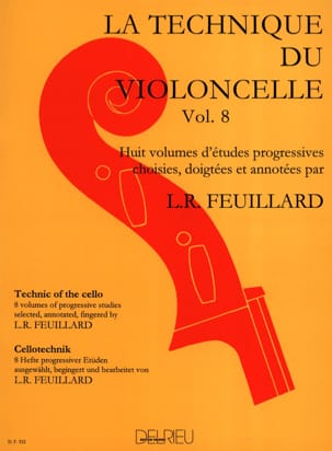 Technique du Violoncelle Volume 8 FEUILLARD Partition Violoncelle