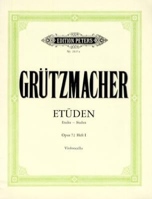 12 Etüden op. 72 - Heft 1 Friedrich Grützmacher Partition Violoncelle
