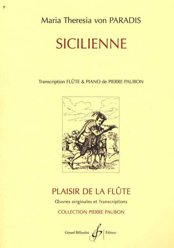 Sicilienne - Flûte - Maria Theresia von Paradis - Partition
