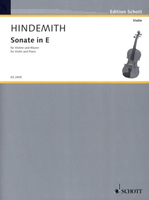 Sonate in E - Violon HINDEMITH Partition Violon