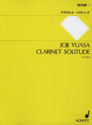 Clarinet Solitude Joji Yuasa Partition Clarinette