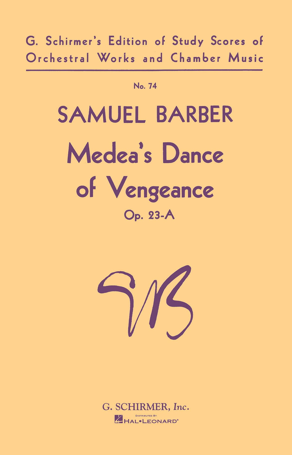 Medea's dance of vengeance op. 23-A - BARBER - Partition