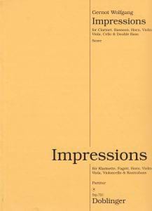Impressions Gernot Wolfgang Partition