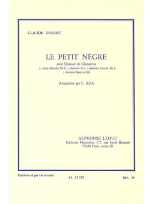 Le petit nègre - quatuor clarinettes DEBUSSY Partition Clarinette